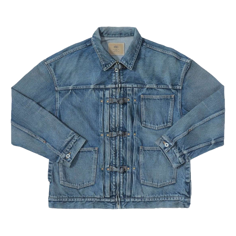 MADNESS MADNESS DENIM KUNG FU JACKET-INDIGO - Popcorn Store