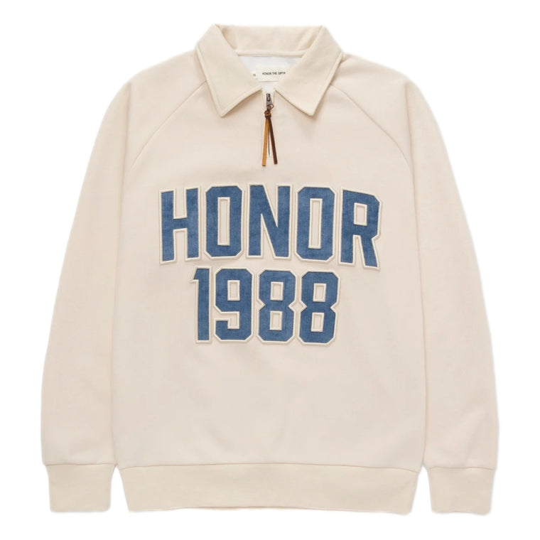 HONOR THE GIFT 1988 QTR ZIP-CREAM