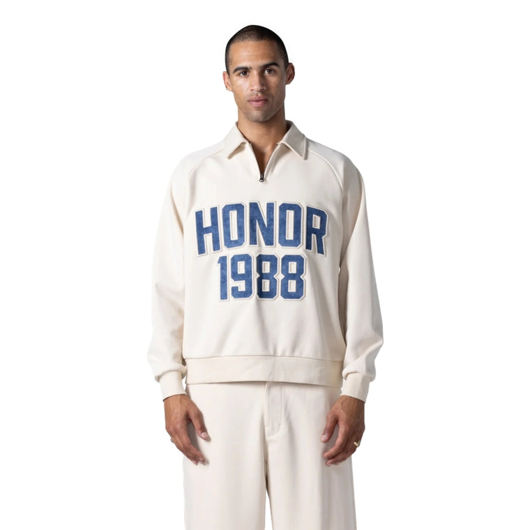 HONOR THE GIFT 1988 QTR ZIP-CREAM