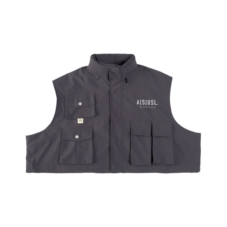 A[S]USL 2 IN 1 MULTI POCKETS JACKET-CHARCOAL