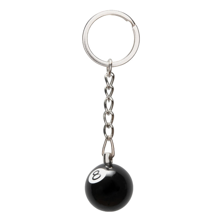 STUSSY 8 BALL KEYCHAIN-BLACK