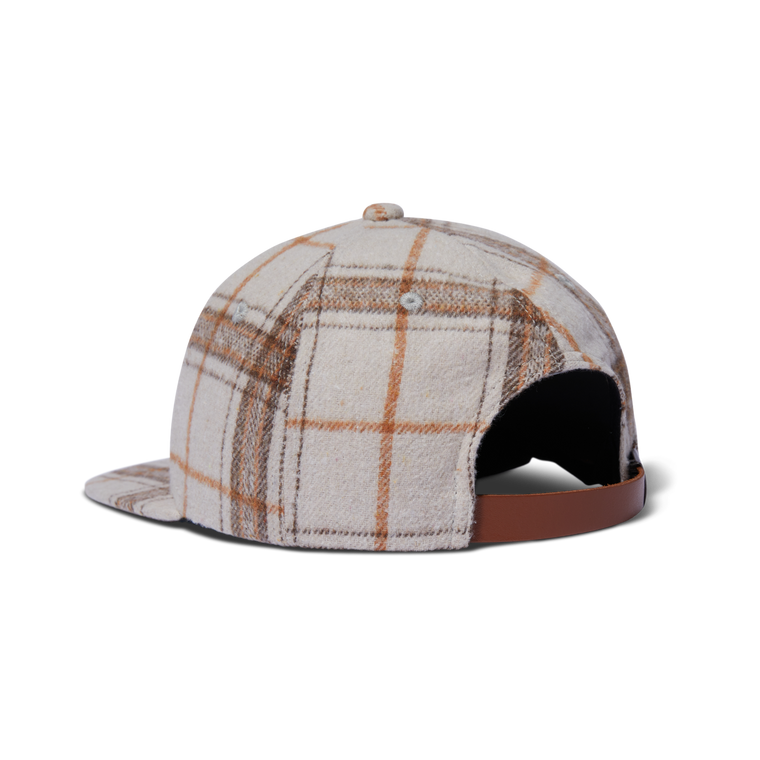 HUF 98 PLAID 5 PANEL HAT-OATMEAL