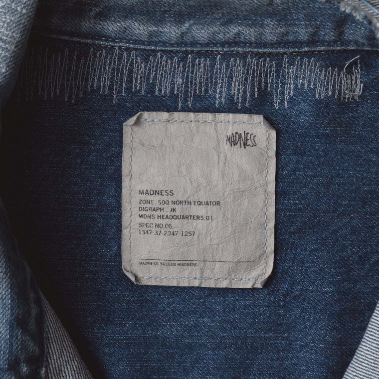 MADNESS AGING M501 DENIM TRUCKER. M3 REGULAR (MADE IN JAPAN)-INDIGO