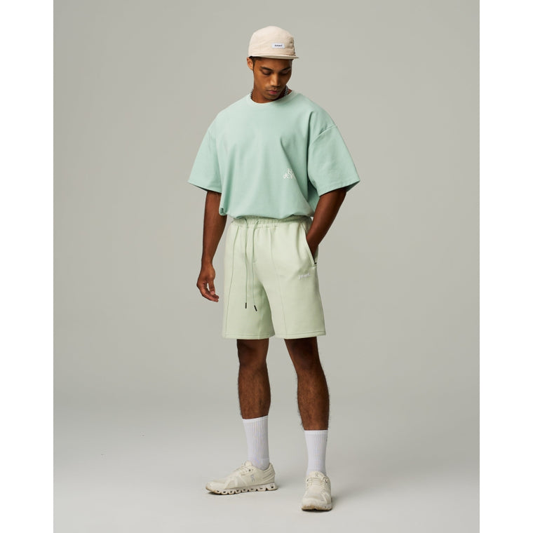 TEAMJOINED AURA FLOCK LOGO OVERSIZED-WHITE/TEAL BLUE