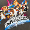 2ND CLOSET POWER GREMLINS PRINT T-SHIRT-GREY