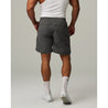 TEAMJOINED BADGE SIDE SLIT STRETCH SHORTS-DARK GREY