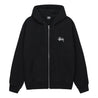 STUSSY BASIC STUSSY ZIP HOOD-BLACK