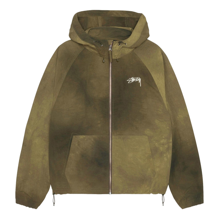 STUSSY BEACH SHELL WAVE DYE-FOREST GREEN