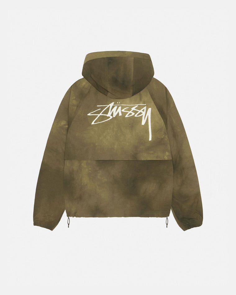 STUSSY BEACH SHELL WAVE DYE-FOREST GREEN