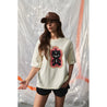 MISHKA W BEAR PRINTED T-SHIRT-CREAM