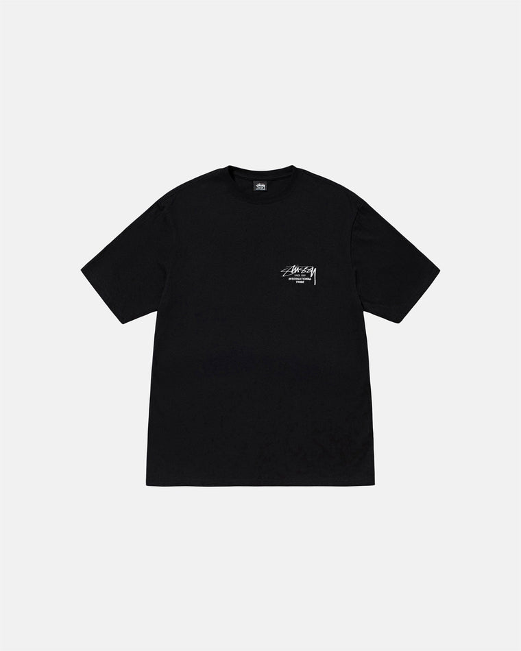 STUSSY BEAT SOUNDS PIG. DYED TEE-BLACK