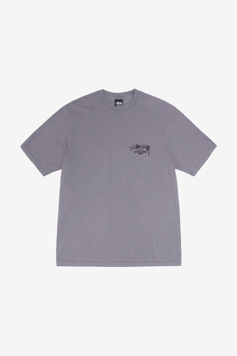 STUSSY BEAT SOUNDS PIG. DYED TEE-SHARK