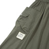 A[S]USL BELTED NYLON FLARE SKIRT-LIGHT OLIVE