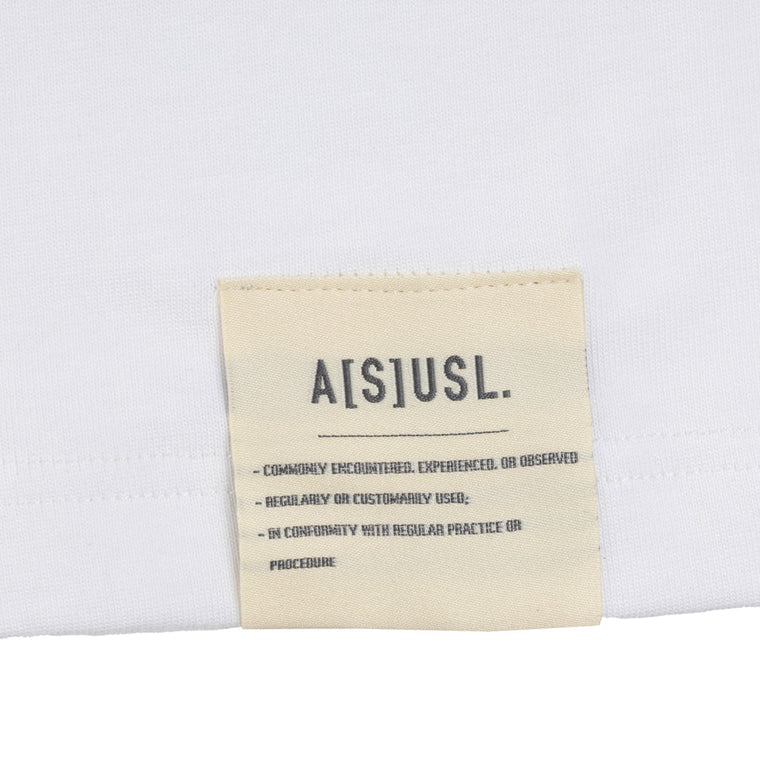 A[S]USL BE TRUE LONG TEE-WHITE