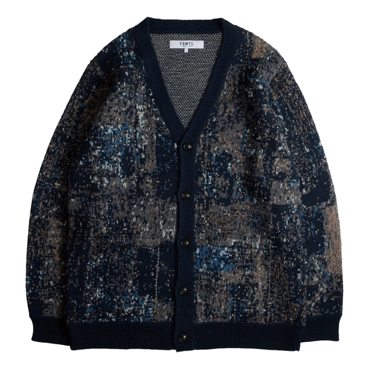 FUNDAMENTAL BORO CARDIGAN-NAVY