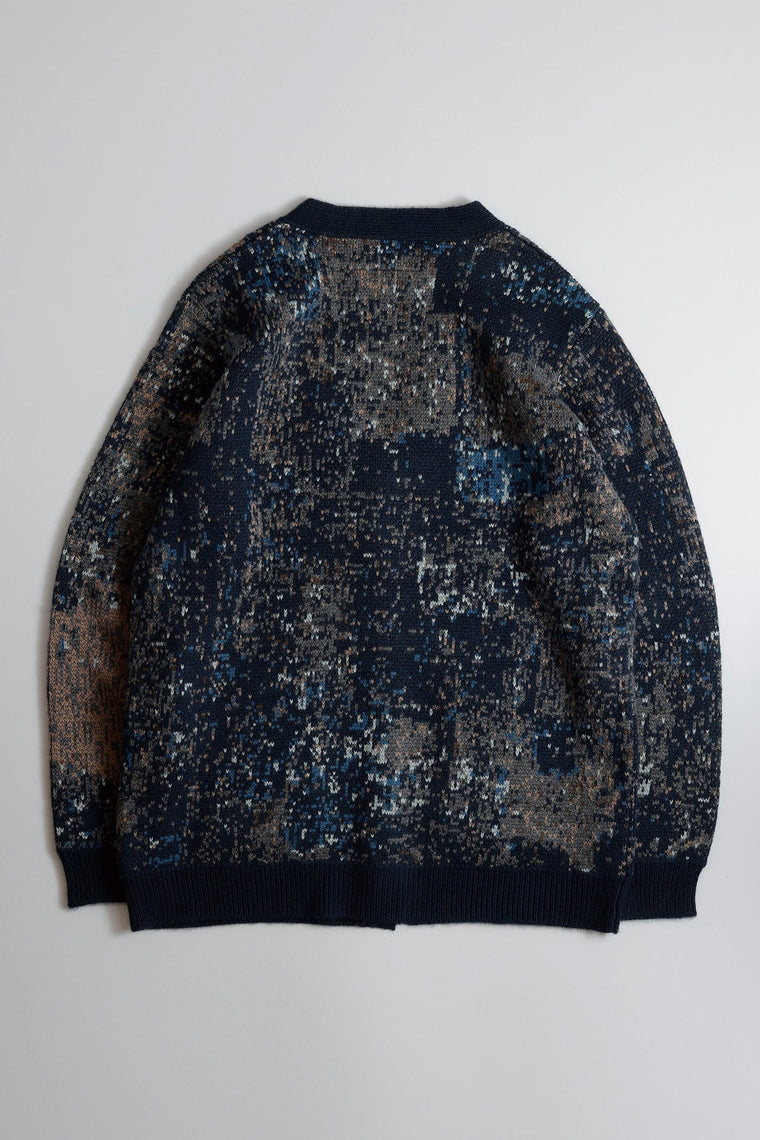 FUNDAMENTAL BORO CARDIGAN-NAVY