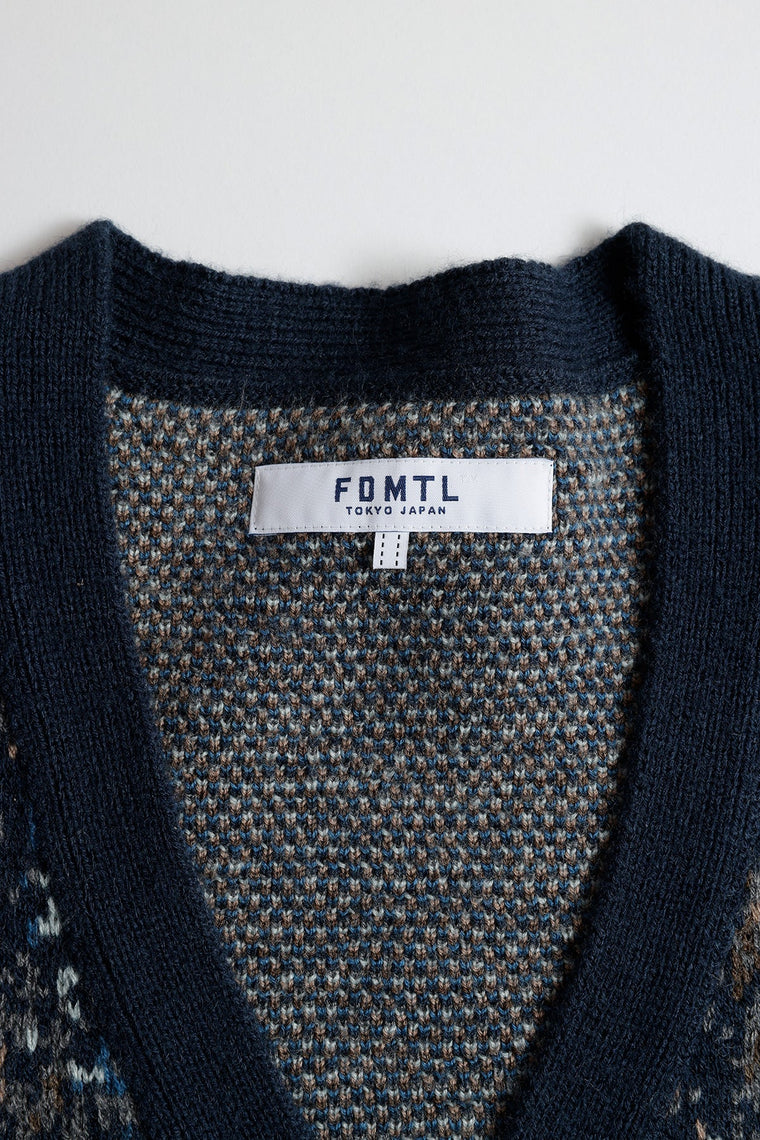 FUNDAMENTAL BORO CARDIGAN-NAVY