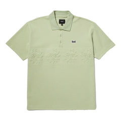 HUF BRIGHTER DAYS S/S POLO-SMOKE GREEN