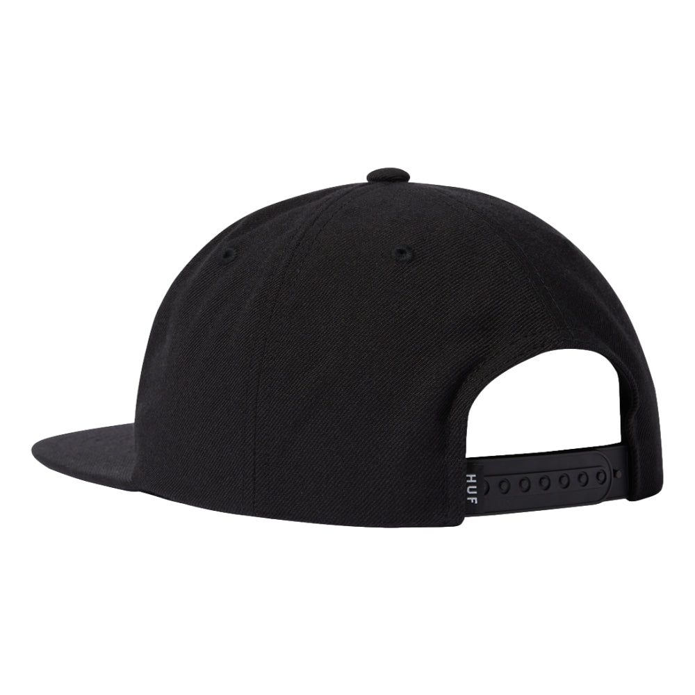 HUF BUD BOY 6 PANEL HAT-BLACK - Popcorn Store