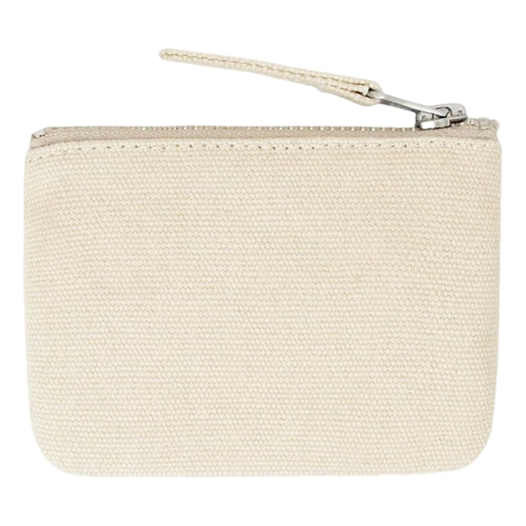 STUSSY CANVAS COIN POUCH-NATURAL