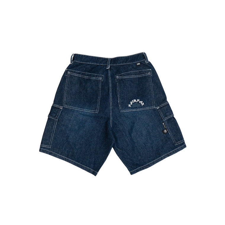 FAIRFAX CARGO DENIM SHORTS-DENIM