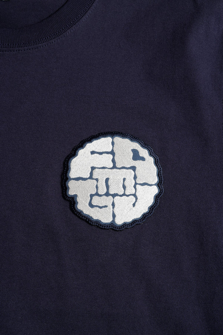 FUNDAMENTAL CIRCLE PATCH TEE-NAVY