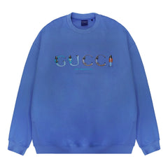 ORI FREDERIQO CLASSIC CREWNECK SWEATSHIRT-BLUE