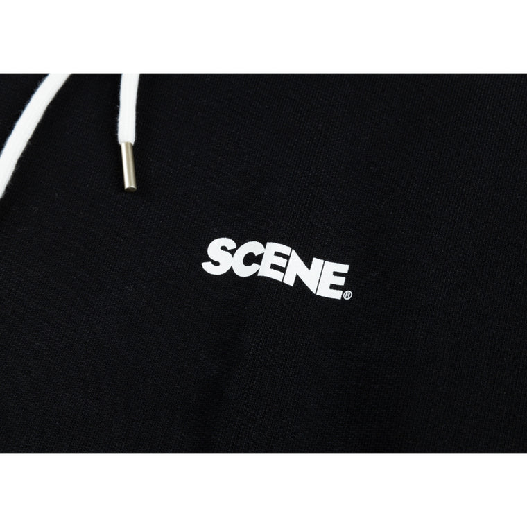 SCENE BY ICE FIRE CLASSIC HOODIE-BLACK/WHITE