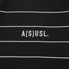 A[S]USL CLASSIC LOGO BORDER TEE-BLACK STRIPE