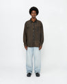 STUSSY CLASSIC LS SHIRT SPRAYED-TAN