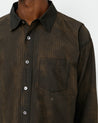 STUSSY CLASSIC LS SHIRT SPRAYED-TAN