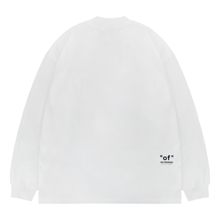 ORI FREDERIQO CLASSIC LS TEE-WHITE