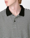 NONNATIVE CLERK S/S POLO SHIRT C/L PIQUE BORDER-BLACK