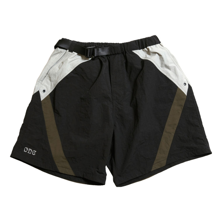 OPEN DIALOGUE COLOUR BLOCK SHORT-BLACK