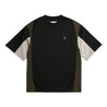 OPEN DIALOGUE COLOUR BLOCK TEE-BLACK