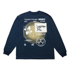 OLDISM COMMON RAVENS L/S TEE-NAVY