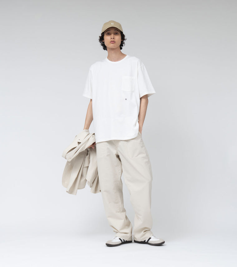 Nanamica COOLMAX JERSEY POCKET TEE-BLACK