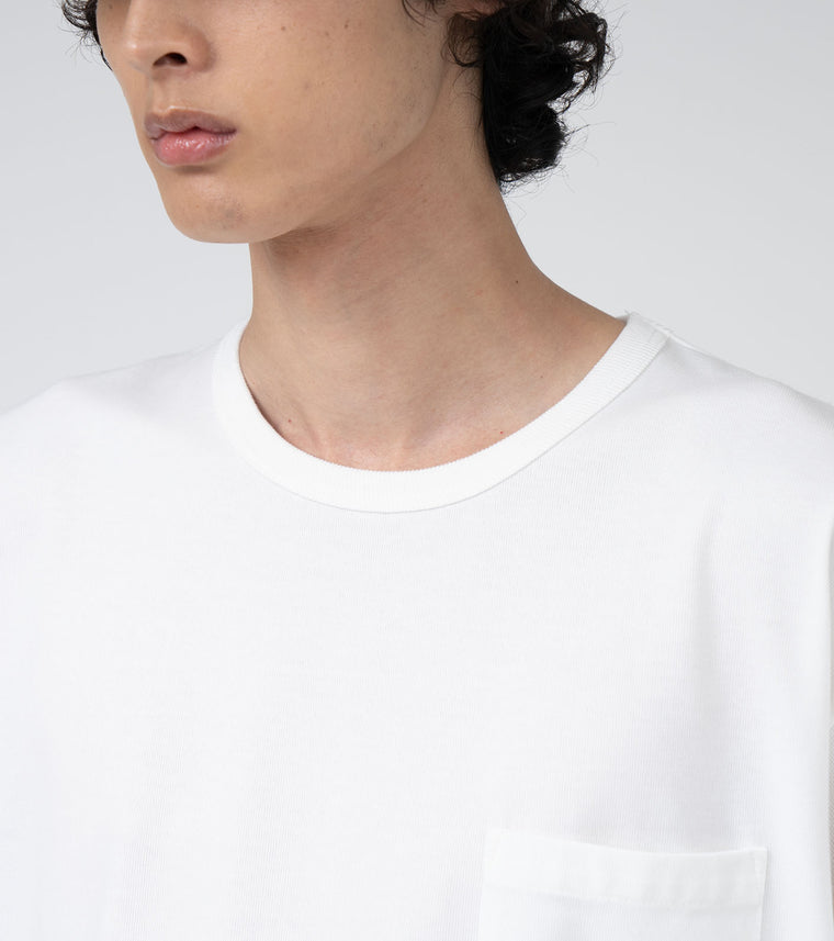 Nanamica COOLMAX JERSEY POCKET TEE-BLACK