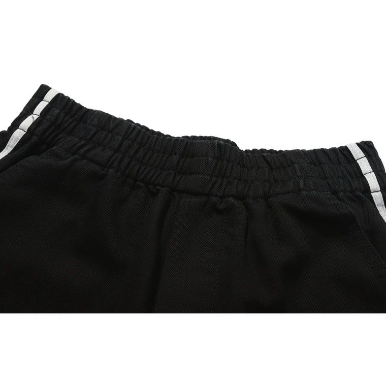 MISHKA W CROWB EMB DENIM SHORT-BLACK