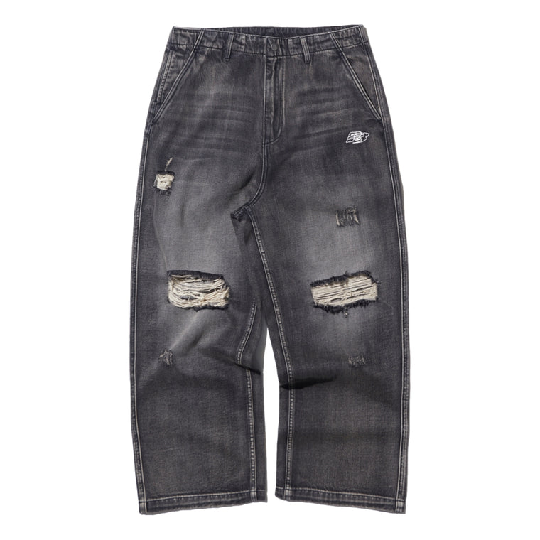 PUBLISH CRUSH DESTORY DENIM PANTS-BLACK