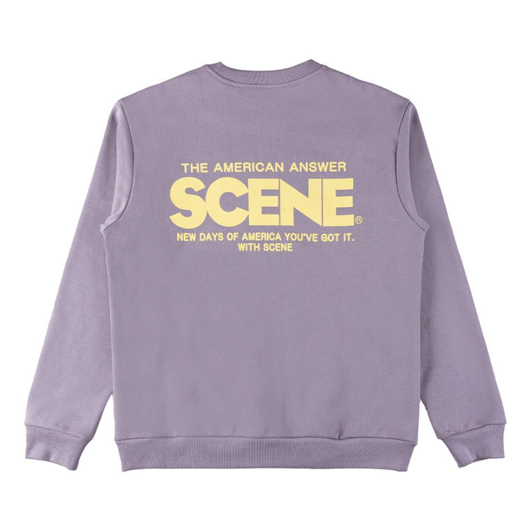 SCENE BY ICE FIRE CLASSIC SWEATER-PURPLE