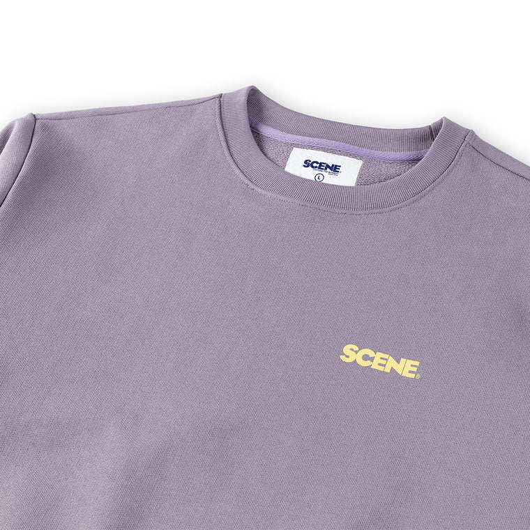 SCENE BY ICE FIRE CLASSIC SWEATER-PURPLE