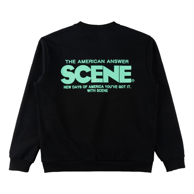 SCENE BY ICE FIRE CLASSIC SWEATER-TIFFANY BLUE