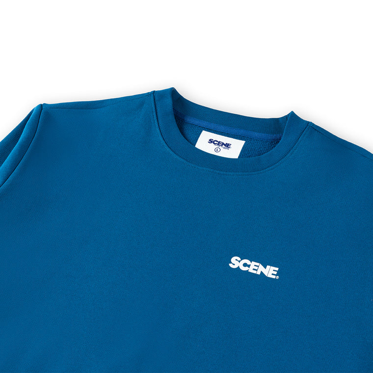 SCENE BY ICE FIRE CLASSIC SWEATER-BLUE