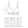 ROSEMAESE COTTON TRIANGLE BRALETTE SET(BRA) -BLACK