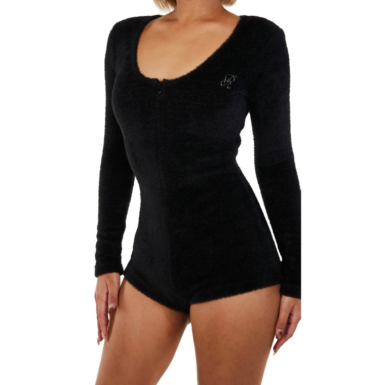 ROSEMAESE COZY DARLING BODYSUIT-BLACK