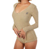 ROSEMAESE COZY DARLING BODYSUIT-KHAKI