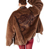 ROSEMAESE COZY DARLING FUR COAT-BROWN