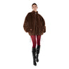 ROSEMAESE COZY DARLING FUR COAT-BROWN