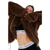 ROSEMAESE COZY DARLING FUR COAT-BROWN